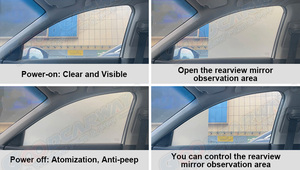 OEM tùy chỉnh pdlc thông minh phim cho ô tô thủy tinh Switchable điện <span class=keywords><strong>Tint</strong></span> cho cửa sổ trời Bên Cửa Sổ phân vùng riêng tư tối màu xám - Product Image 4