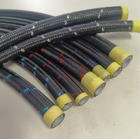 Conception personnalisée # 4 # 6 # 8 # 10 # Kit de 12 tuyaux de carburant tressés en nylon noir E85 PTFE avec raccords rapides PTFE à 0, 45 et 90 degrés