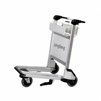 Chariot à bagages d'aéroport à trois roues de type plateforme, vente en gros d'usine Pingfang, chariot à outils OEM, prix compétitif
