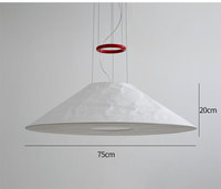 Luminaire suspendu en papier de bambou au design créatif pour l'éclairage résidentiel, petit, réglable, idéal pour galerie, escalier, hall d'entrée