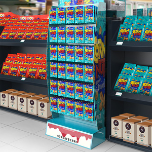 Tùy chỉnh cửa hàng tạp hóa Kệ tầng thường vụ kim loại kệ Pegboard siêu thị hiển thị đứng - Product Image 5