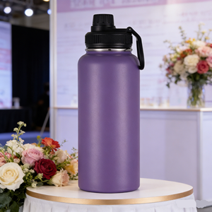 <span class=keywords><strong>Mug</strong></span> de voyage en acier inoxydable à double paroi de 32 oz, gobelet isotherme, thermos mignon, flacons sous vide avec paille - Product Image 1