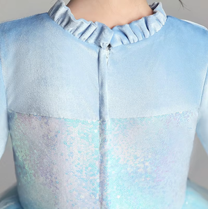 Vestido de <span class=keywords><strong>Primera</strong></span> Comunión Formal <span class=keywords><strong>para</strong></span> Niñas DeepMind, Cuello Redondo, Terciopelo, Satén, Bordado, Encaje, Disponible en Varios Colores, Tallas S-XL <span class=keywords><strong>para</strong></span> Edades de 12 Años - Product Image 5