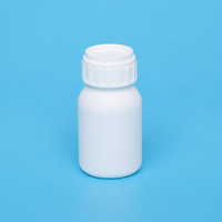 Bouteille en plastique HDPE PP de 50 ml, 100 ml, 200 ml avec bouchon à vis pour réactifs pharmaceutiques, produits vétérinaires, échantillons cosmétiques, usine OEM
