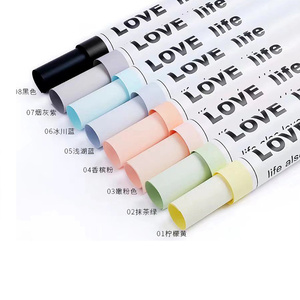 Shinewrap Usine En Gros Étanche Papier D'emballage Pour Fleur Amour Vie Conception Bouquet Fleuriste Papier D'emballage <span class=keywords><strong>Bord</strong></span> Coloré - Product Image 5