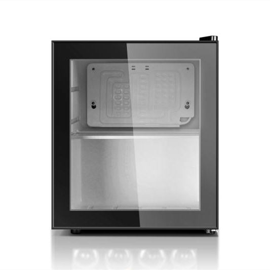 Sachikoo 46L Mini Bar Fridge Portable Electric Compressor Refrigerator with Glass Door for Outdoor Hotel Use Available New Used