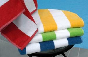 100% algodón de gran tamaño Cabana Toalla de playa a rayas Super suave grande felpa desechable comprimido antimicrobiano - Product Image 6