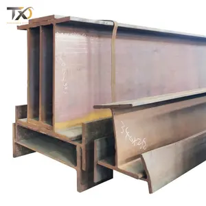 Производитель Китай, конструкционный размер, H балочная канальная сталь EN10025 ss400, горячекатаная Строительная стальная конструкция, стальная балка H
