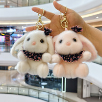 Adorable petite peluche lapin, poupée créative, porte-clés lapin, pendentif pour sac