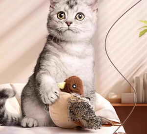 ของเล่นนกไฟฟ้าจำลองสำหรับสัตว์เลี้ยงนกและลูก<span class=keywords><strong>เป็ด</strong></span>ต่างๆทำจากผ้ากำมะหยี่ - Product Image 5