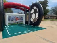 Jeu de football gonflable, jeu de tir au but de football, château gonflable, jeu de défi de penalty de football