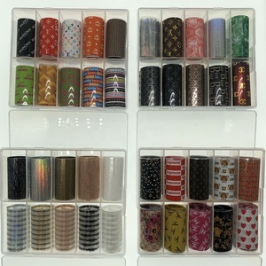 10 pièces/ensemble feuille léopard sur ongles motifs de fleurs de <span class=keywords><strong>serpent</strong></span> spéciaux feuille de transfert d'ongles ongles Art autocollants décorations - Product Image 5