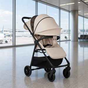 Poussette Bébé Format Cabine pour Avion, avec Housse de Protection, Masque Facial, Trousse de Voyage, Chariot de Marche - Product Image 1