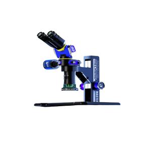 Microscope trinoculaire intelligent pour mécanicien : caméra 4K, grossissement 7-45X et 180° °   Réglage de l'oculaire rotatif - Product Image 1