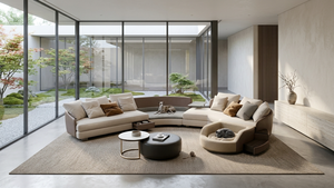 Divano Componibile di Lusso Moderno con Espositore Integrato e Cassetto Nascosto, Prezzo di Fabbrica per Container 40HQ - Product Image 2