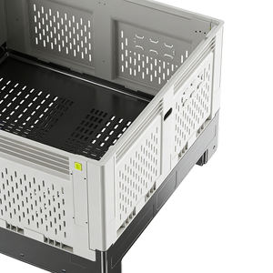 Conteneur <span class=keywords><strong>de</strong></span> stockage pliable, empilable, écologique, en plastique ventilé HDPE sans soudure pour <span class=keywords><strong>thon</strong></span> australien d'Alaska - Product Image 6