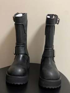 Botas de Tobillo Negras para Mujer de Alta Calidad, Parte Superior de Lona, Acolchadas, Resistentes al Agua, Cálidas, Modernas y Elegantes, Hechas para Caminar - Product Image 3