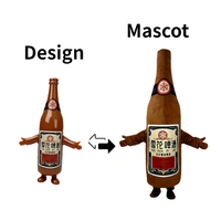 Costume de mascotte personnalisé par le fabricant, costume de mascotte de beignet sur mesure grande taille, costume de mascotte de haute qualité pour événements de pâtisserie