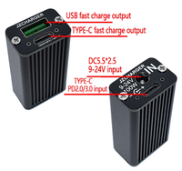 Chargeur 100W Charge rapide QC Batterie Chargeur USB pour voiture DC+PD vers protocole complet Pd + Port VOOC QC4.0 PD3 pour ordinateur portable Alimentation CC