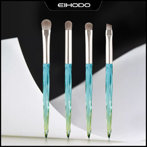 Eihodo Makeup Brush Set 4Pc Synthetic Hair Acrylic Handle Eyeshadow <b>Blending</b> Detail Eyebrow Brushes - Product Image 1