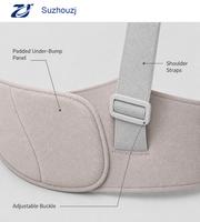 Ceinture de soutien de grossesse en Lycra avec bretelles réglables pour soulager la pression dorsale