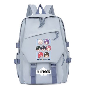 อะนิเมะบลูล็อคกระเป๋าเป้สะพายหลังนักเรียนวัยรุ่นชายหญิงกระเป๋าหนังสือโรงเรียน ลาซาจิ โยอิจิ ชิกิริ ฮโยมะกระเป๋าสะพายแล็ปท็อปกระเป๋าเดินทาง - Product Image 3