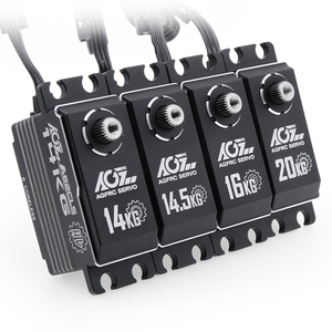 มอเตอร์ AGFRC A62BHL/ABHS แรงบิดสูง โปรไฟล์ต่ำ เกียร์โลหะ 8.4V 20KG 16 แปรงถ่าน ดิจิตอล โปรแกรมได้ สำหรับรถบังคับวิทยุ หุ่นยนต์ และอุตสาหกรรม - Product Image 1
