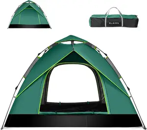 Woqi 야외 배낭 텐트 하이킹 휴대용 비치 접이식 자동 팝업 인스턴트 캠핑 텐트 가족