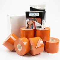 Plester Kinesiologi Katun Bernapas 5m Roll Bersertifikasi CE 30 Warna Dapat Disesuaikan Plester Terapi Otot Elastis untuk Meredakan Nyeri