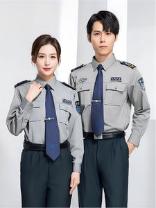 Uniformes de gardien de sécurité, ensembles à manches courtes, chemises à manches longues d'été, vêtements de travail de sécurité immobilière - Product Image 4