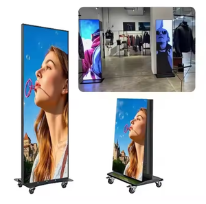 Écran LED sur pied 1,92 x 0,64 m, cadre en aluminium, intérieur, P1.25, mur vidéo publicitaire graphique Gob - Product Image 5