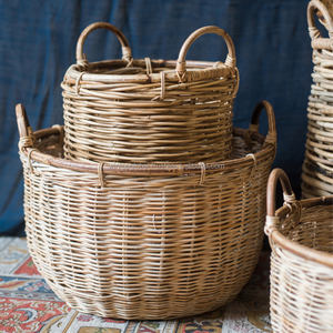 Wholesale Eco-Friendly Stylish Durable Rattan Bamboo <b>Fabric</b> Multifunction Storage <b>Baskets</b> Clothing Solution - Product Image 6