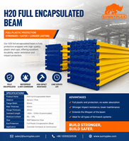 Viga H20 de Madera Encapsulada en Plástico Impermeable de Alta Resistencia para Sistema de Encofrado de Construcción