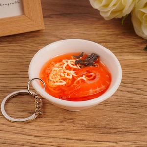 Wholesale of Realistic Food <b>Large</b> Bowl Ramen Keychain Pendants Creative Car Keychains Couple Bag Pendants - Product Image 3