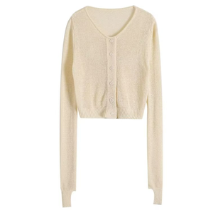 Runwaylover 2904 Cardigan in <span class=keywords><strong>maglia</strong></span> <span class=keywords><strong>trasparente</strong></span> da 2024 donna primavera estate - Product Image 1
