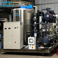 Machine à fabriquer des flocons de glace Coldsmart de 10 tonnes, corps en acier inoxydable, pour projet de refroidissement du béton