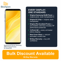 Remplacement pour l'écran OLED du Samsung Galaxy S8 Plus, panneau d'origine + verre remplaçable, avec cadre d'origine, grade A