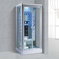 Kits de salle de bain pour 2 personnes, luxe, vapeur, préfabriqués, douche à vapeur double