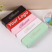 Boîte en papier pour gâteau au chocolat personnalisée, couleur unie, papier kraft, emballage alimentaire pour gâteaux, bonbons, chocolat, boîte de rangement