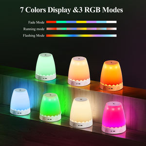 Lampu Meja Sensor Gerak Modern dengan Ketinggian yang Dapat Disesuaikan, Lampu Meja Musik RGB yang Dapat Diisi Ulang melalui USB, Lampu LED Pintar untuk Kamar Tidur Hotel dan Samping Tempat Tidur - Product Image 5