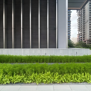 Modern <b>Rectangle</b> Metal Slat Fence <b>Planter</b> Box with UV Resistant Painted Finish 3D Modeling Service for Backyard Landscape Decor - Product Image 6
