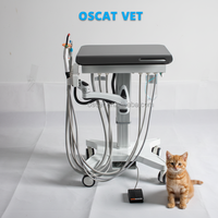 OSCAT Équipement Médical Vétérinaire Station Dentaire Mobile Pièce à main haute vitesse Régulateur d'air 0.8MPa USA
