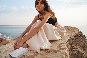 Zapatos de <span class=keywords><strong>Agua</strong></span> <span class=keywords><strong>con</strong></span> Pedrería Brillante, Calcetines Acuáticos Antideslizantes de Secado Rápido <span class=keywords><strong>con</strong></span> Purpurina, Zapatos de Playa Transpirables para Piscina, Surf, Yoga - Product Image 2