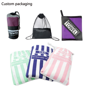 <span class=keywords><strong>Serviette</strong></span> de plage grande taille en microfibre 80x160cm, design personnalisé, impression par sublimation, séchage rapide, faible MOQ - Product Image 4
