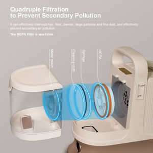 Cortadora eléctrica para mascotas, limpiador de pelo para perros y gatos, Kit de cepillo de aseo - Product Image 5