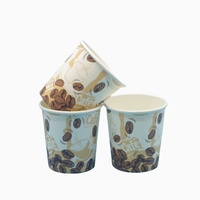 Gobelets à café jetables en papier kraft à paroi simple de 6 oz pour usage commercial en gros, pour café, 1000 pièces/boîte