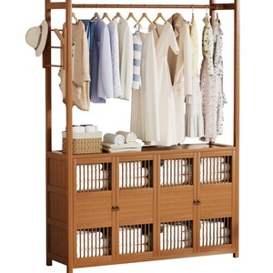 Floor-standing coat <b>rack</b>, simple and modern style, suitable for home and bedroom use, space-saving <b>clothes</b> <b>rack</b>. - Product Image 5
