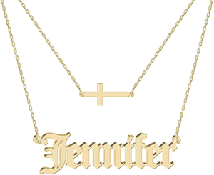 Pendentif en acier inoxydable pour bijoux, artisanat métallique tendance, collier étanche en acier inoxydable, lettres personnalisées Emma <span class=keywords><strong>Jennifer</strong></span> Lauren - Product Image 3