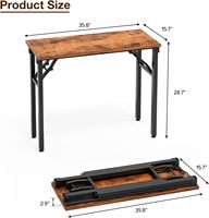 Bureau d'ordinateur pliable en bois personnalisé, écologique, multifonctionnel, gain de place, design moderne, haute qualité, pour le bureau à domicile