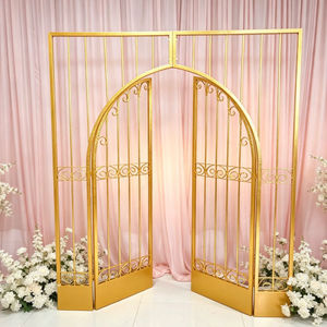 Iron Wedding Arch <b>Backdrop</b> Metal Window Frame Stage Background Decor for Birthday Banquet <b>Party</b> Factory Wholesale Customized - Product Image 2